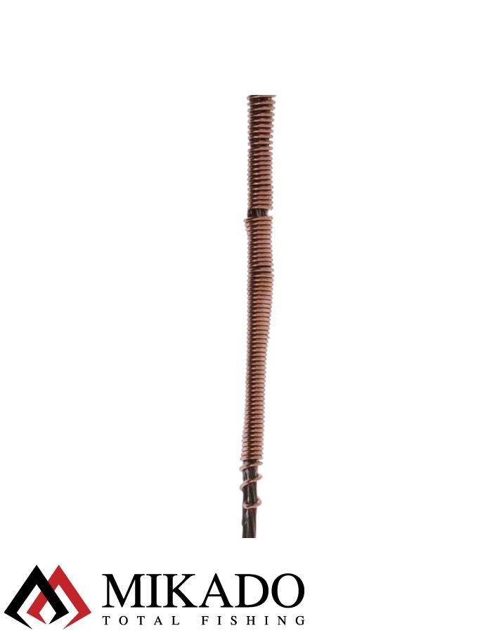 Поводок стальной Mikado X-Plode с вертлюжком и застёжкой 15/20/25 см., 5 кг., ZG11-033-60
